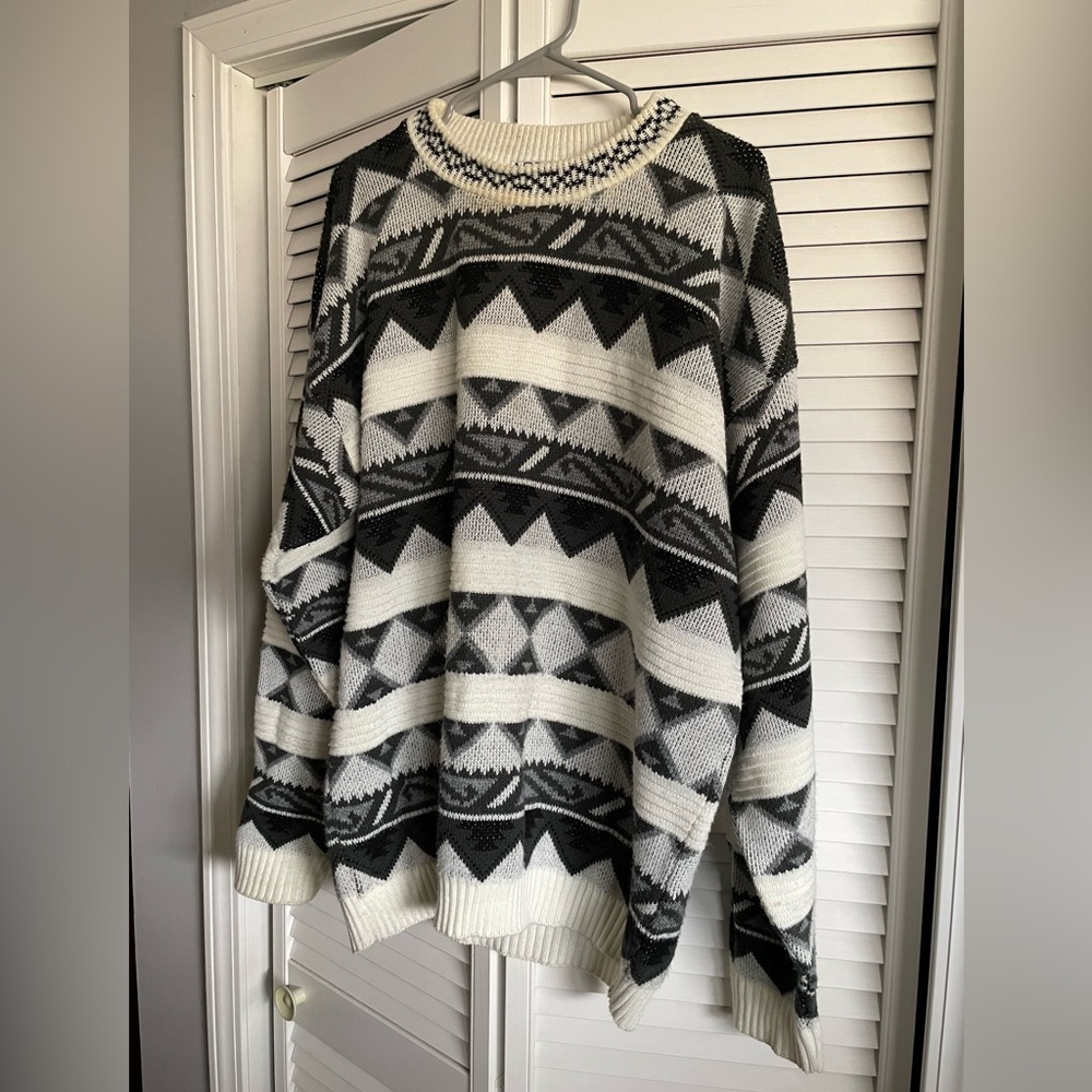 Geometric Patterned Sweater